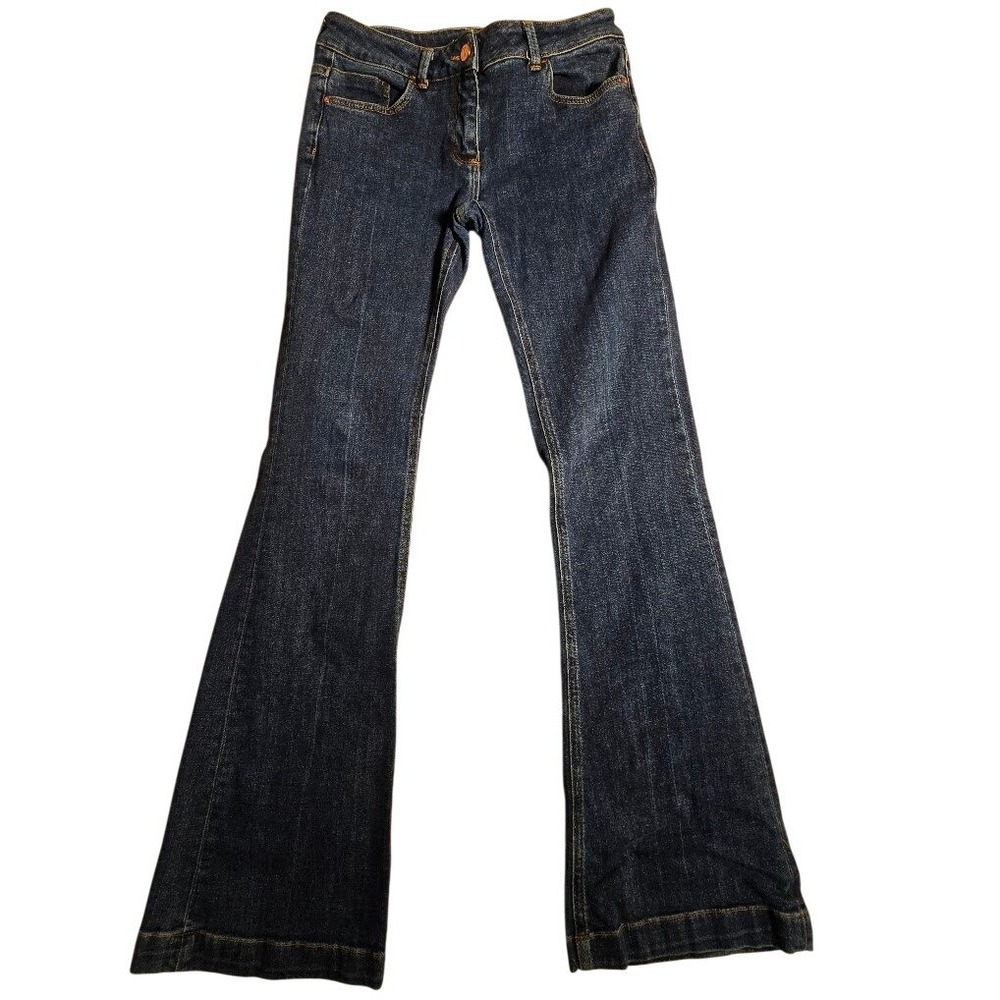 Kookai Womens Dark Wash Flare Leg Denim Jeans Blue 29x32.  817
